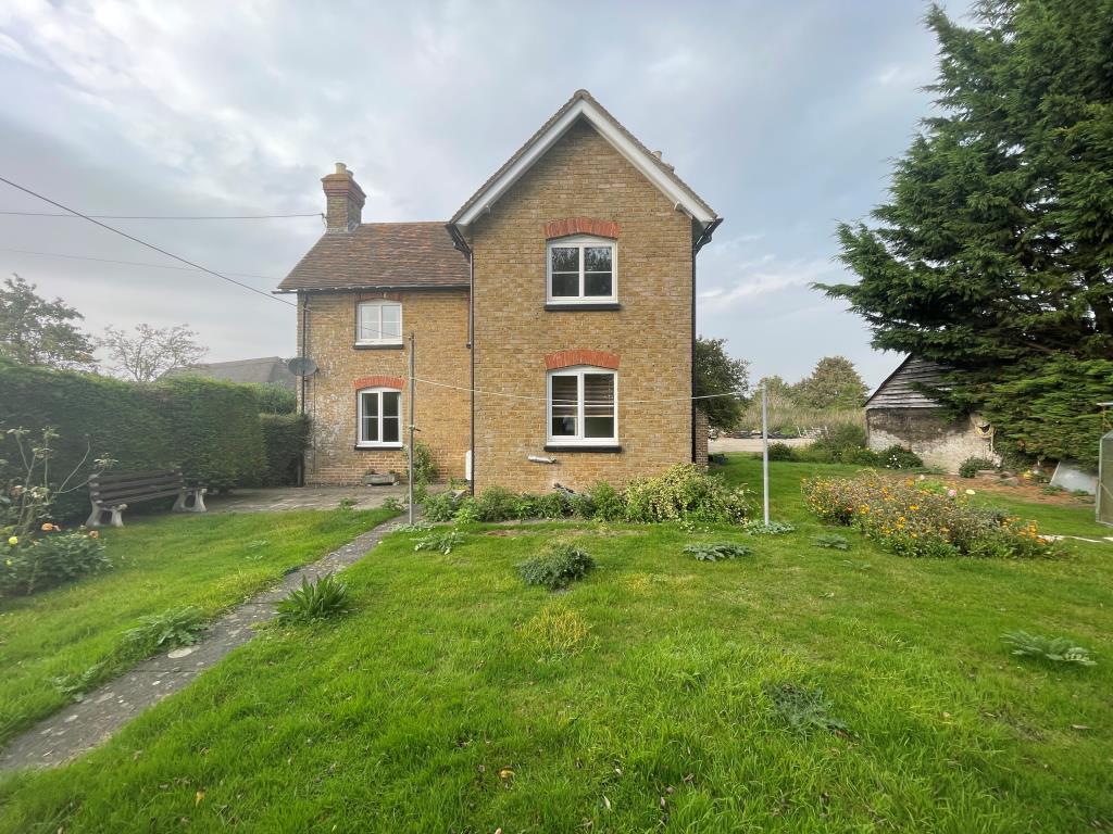 Lot: 145 - DETACHED COTTAGE ON TWO ACRE PLOT WITH DILAPIDATED BARN AND HARDSTANDING - Garden to rear